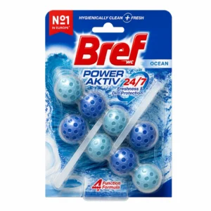 قرص آویز خوشبوکننده و تمیزکننده توالت فرنگی Bref رایحه اقیانوسی 2‌عددی
