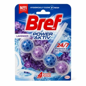 قرص آویز خوشبوکننده و تمیزکننده توالت فرنگی Bref رایحه لاوندر