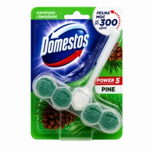 قرص آویز خوشبوکننده و تمیزکننده توالت فرنگی Domestos رایحه کاج
