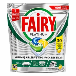قرص شوینده ماشین ظرفشویی Fairy مدل Platinum بسته ۳۰ عددی