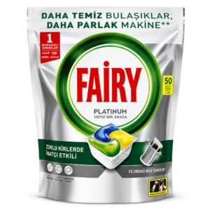 قرص شوینده ماشین ظرفشویی Fairy مدل Platinum بسته ۵۰ عددی