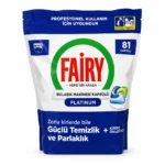 قرص شوینده ماشین ظرفشویی Fairy مدل Platinum بسته ۸۱ عددی
