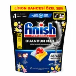 قرص شوینده ماشین ظرفشویی Finish مدل Powerball Quantum Max Limon Bahçesi Özel Seri بسته ۵۰ عددی