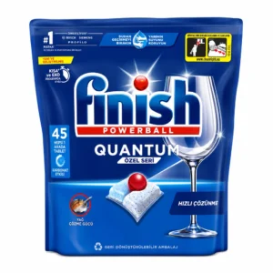 قرص شوینده ماشین ظرفشویی Finish مدل Powerball Quantum Özel Seri بسته ۴۵ عددی