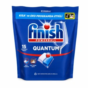 قرص شوینده ماشین ظرفشویی Finish مدل Powerball Quantum بسته ۱۵ عددی