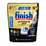 قرص شوینده ماشین ظرفشویی Finish مدل Powerball Ultimate Plus بسته ۲۷ عددی