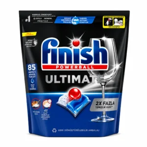 قرص شوینده ماشین ظرفشویی Finish مدل Powerball Ultimate بسته ۸۵ عددی