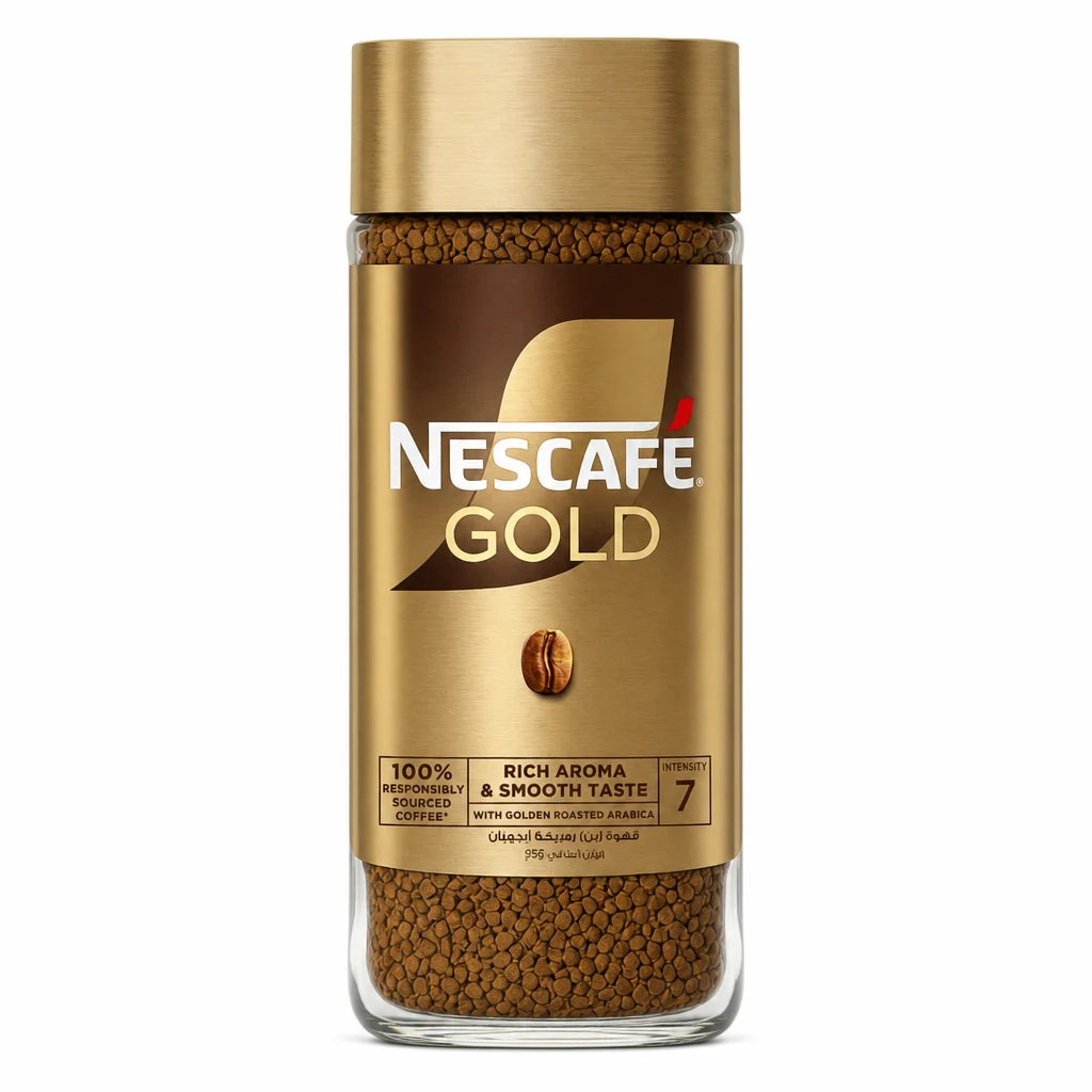 قهوه فوری NESCAFÉ مدل GOLD وزن 95 گرم