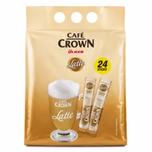لاته فوری CAFE CROWN مدل Latte بسته ۲۴ عددی