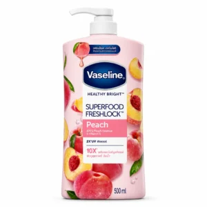 لوسیون بدن Vaseline مدل Superfood Freshlock Peach حجم ۵۰۰ میلی‌لیتر