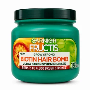ماسک مو Garnier Fructis مدل Grow Strong Biotin Hair Bomb حجم 320 میلی‌لیتر
