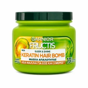 ماسک مو Garnier Fructis مدل Sleek & Shine Keratin Hair Bomb حجم 320 میلی‌لیتر