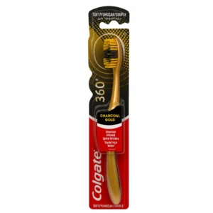 مسواک نرم Colgate مدل 360° Charcoal Gold