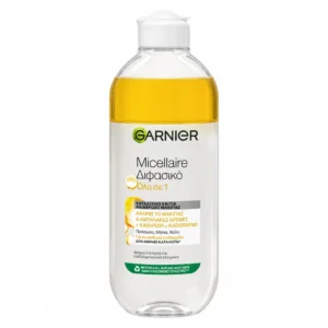 میسلار واتر دوفاز پاک‌کننده آرایش Garnier مدل Micellaire حجم 400 میلی‌لیتر