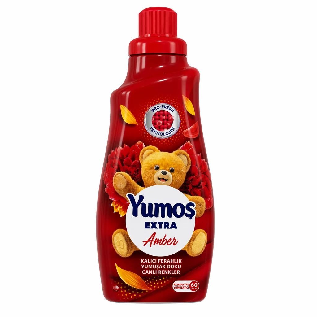 نرمکننده و خوشبوکننده لباس کنسانتره Yumoş مدل Extra Amber حجم 1440 میلیلیتر