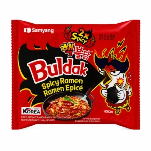 نودل رامن فوری تند Samyang مدل Buldak 2x Spicy وزن ۱۴۰ گرم