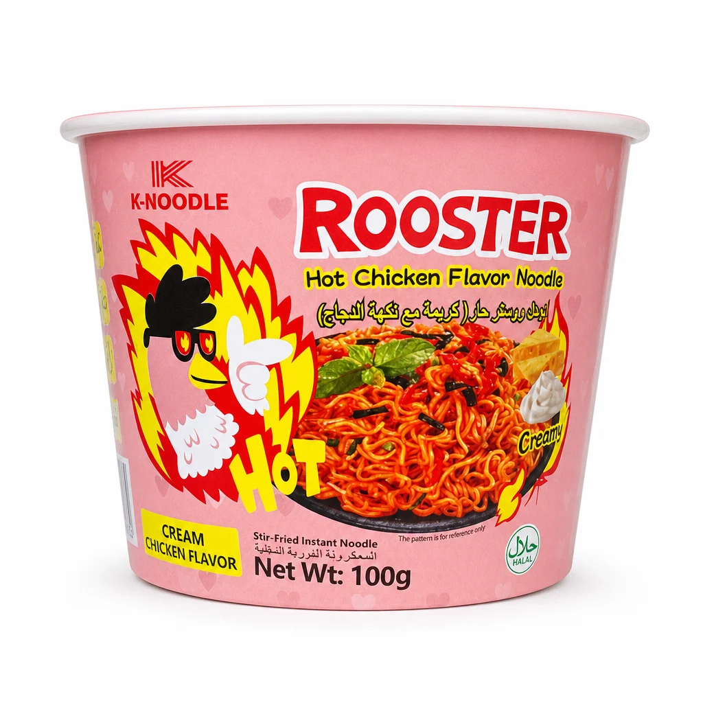 نودل فوری طعم مرغ ROOSTER مدل Cream وزن ۱۰۰ گرم