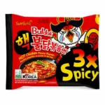 نودل فوری مرغ تند Samyang مدل Buldak 3x Spicy وزن ۱۴۰ گرم