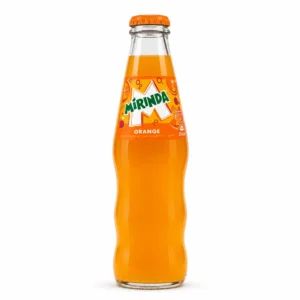 نوشابه پرتقالی MIRINDA مدل ORANGE حجم ۲۵۰ میلی‌لیتر