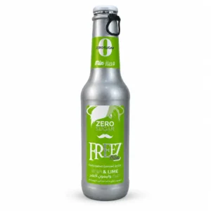 نوشیدنی گازدار FREEZ mix مدل KIWI & LIME حجم ۲۷۵ میلی‌لیتر