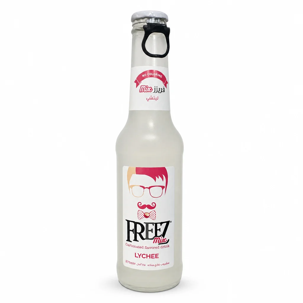 نوشیدنی گازدار FREEZ mix مدل LYCHEE حجم ۲۷۵ میلیلیتر