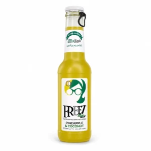 نوشیدنی گازدار Freez Mix مدل PINEAPPLE & COCONUT حجم ۲۷۵ میلی‌لیتر