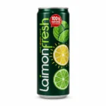 نوشیدنی گازدار لیمو و نعنا Laimon Fresh مدل Lime Lemon Mint حجم 330 میلی لیتر