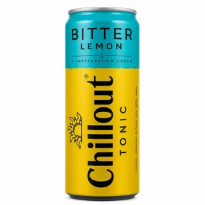 نوشیدنی گازدار لیمویی Chilliout مدل BITTER LEMON حجم 330 میلی لیتر