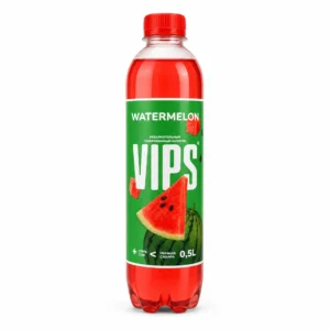 نوشیدنی گازدار هندوانه VIPS مدل WATERMELON حجم ۵۰۰ میلی‌لیتر