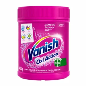 پودر لکه‌بر لباس بدون کلر Vanish مدل Oxi Action Multi Power وزن ۴۰۰ گرم