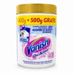 پودر لکه‌بر و سفیدکننده لباس سفید Vanish مدل Oxi Action بسته ۴۰۰ گرم + ۵۰۰ گرم رایگان