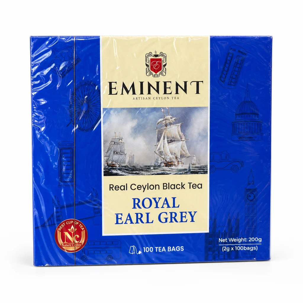چای سیاه Eminent مدل ROYAL EARL GREY بسته 100 عددی