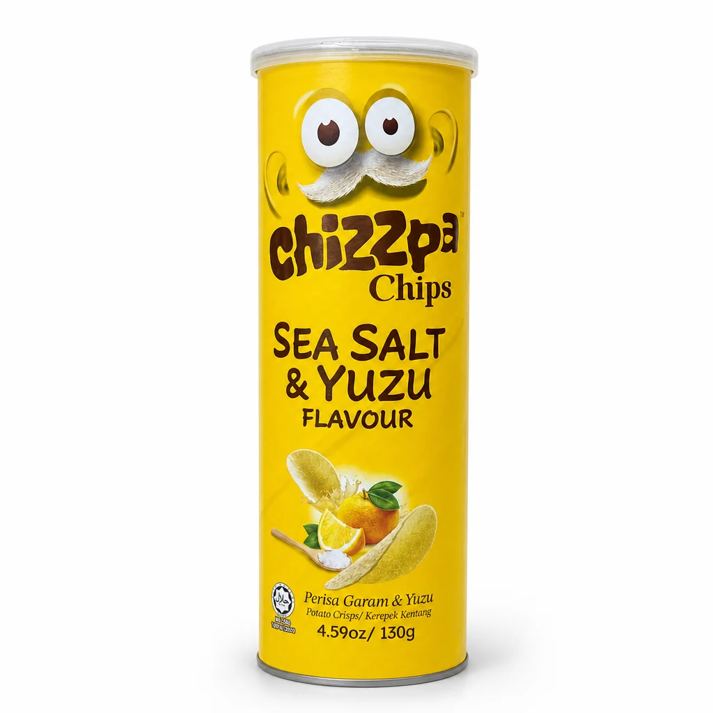 چیپس سیبزمینی Chizzpa مدل Sea Salt & Yuzu Flavour وزن ۱۳۰ گرم
