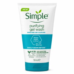 ژل شست‌وشوی صورت Simple مدل Daily Skin Detox Purifying Gel Wash حجم ۱۵۰ میلی‌لیتر