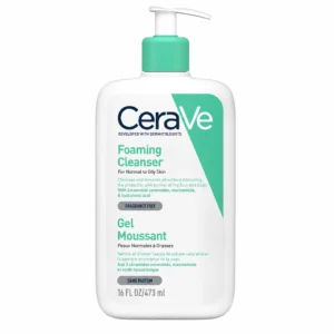 ژل شوینده صورت CeraVe مدل Foaming Cleanser / Gel Moussant حجم ۴۷۳ میلی‌لیتر