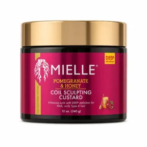 کاستارد حالت‌دهنده موی فر MIELLE مدل Pomegranate & Honey وزن 340 گرم