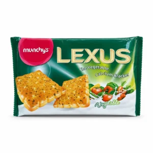 کراکر سبزیجات حاوی کلسیم munchy's مدل LEXUS وزن ۲۰۰ گرم