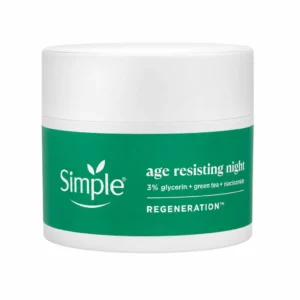 کرم صورت شب ضد پیری Simple مدل Regeneration حجم 50 میلی‌لیتر