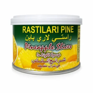 کمپوت آناناس حلقه ایی RASTILARI PINE مدل PineApple Slices وزن 137 گرم