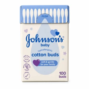 گوش‌پاک‌کن کودک Johnson's مدل Cotton Buds بسته ۱۰۰ عددی