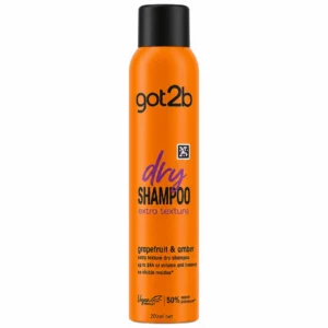 شامپو خشک حجم‌دهنده مو got2b مدل Extra Texture حجم ۲۰۰ میلی‌لیتر