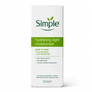 مرطوب کننده صورت Simple مدل Hydrating Light Moisturiser حجم ۱۲۵ میلی‌لیتر