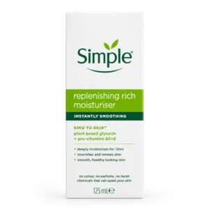مرطوب‌ کننده صورت Simple مدل Replenishing Rich Moisturiser حجم ۱۲۵ میلی‌لیتر