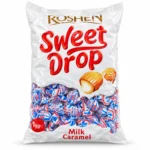 آبنبات کاراملی شیری Roshen مدل Sweet Drop وزن 1 کیلوگرم