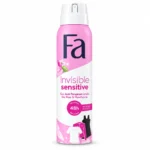 اسپری ضدتعریق Fa مدل Invisible Sensitive حجم 150 میلی‌لیتر