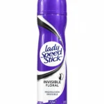 اسپری ضدتعریق زنانه Lady Speed Stick مدل Invisible Floral حجم ۱۵۰ میلی‌لیتر