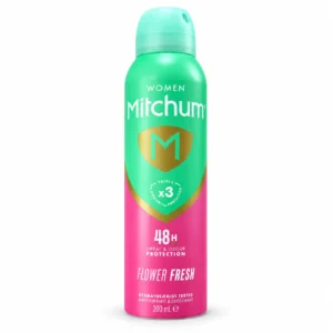 اسپری ضدتعریق زنانه Mitchum مدل Flower Fresh حجم ۲۰۰ میلی‌لیتر