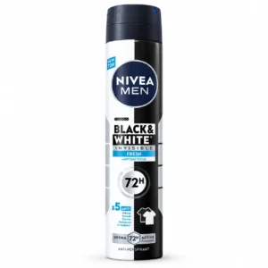 اسپری ضدتعریق مردانه NIVEA مدل Black & White حجم 200 میلی‌لیتر