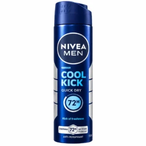 اسپری ضدتعریق مردانه NIVEA مدل COOL KICK حجم ۱۵۰ میلی‌لیتر