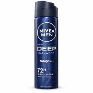 اسپری ضدتعریق مردانه NIVEA مدل Deep Darkwood حجم ۱۵۰ میلی‌لیتر